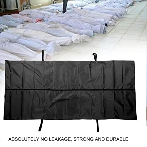 Leak Proof Body Bag, 210D Waterproof Body Bag, Body Transfer Bag, Emergency Carrier with 4 Side Handles, Funeral Supplies for Funeral, Hospital