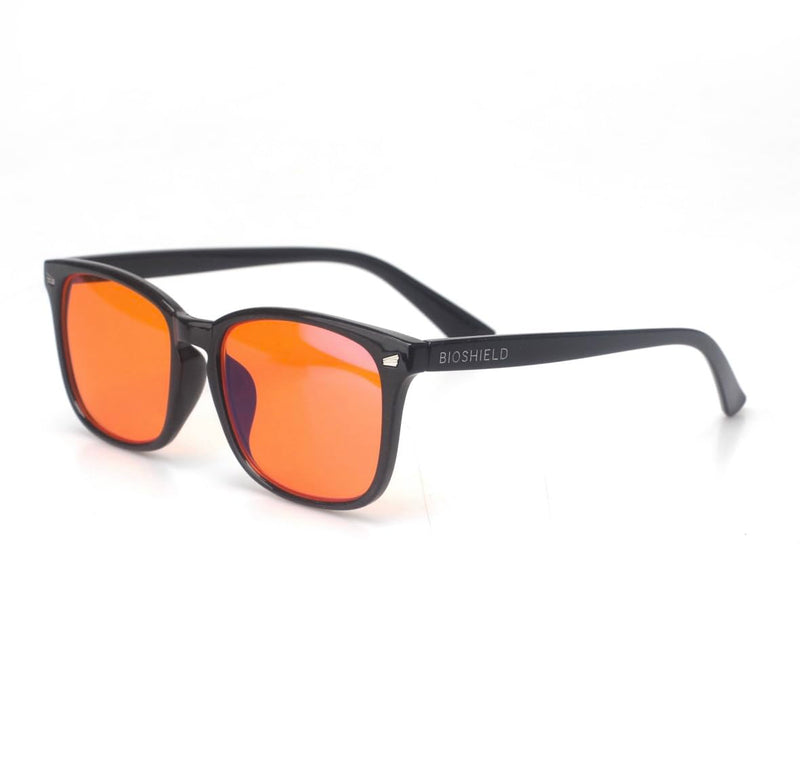Blue Light Blocking Glasses 99.9% - SLEEP BETTER Gaming, Computer, Phone, Amber Orange Lens UV400 Filter Classic Style
