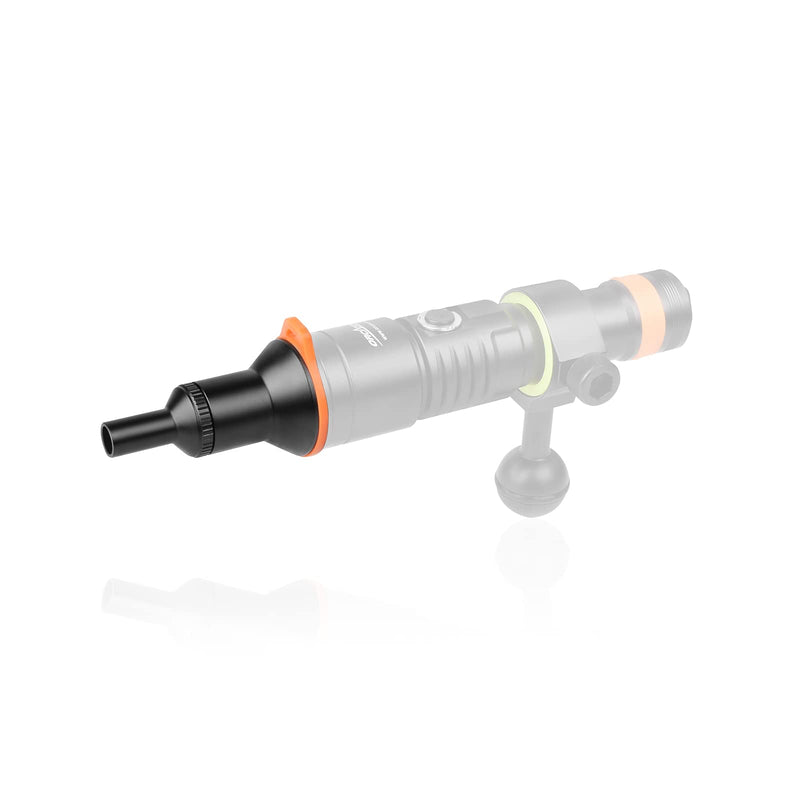 ORCATORCH D530V Aluminum Alloy Diving Video Light Snoot Underwater Dive Torch Snoot for Macro Photography and Videography Photography