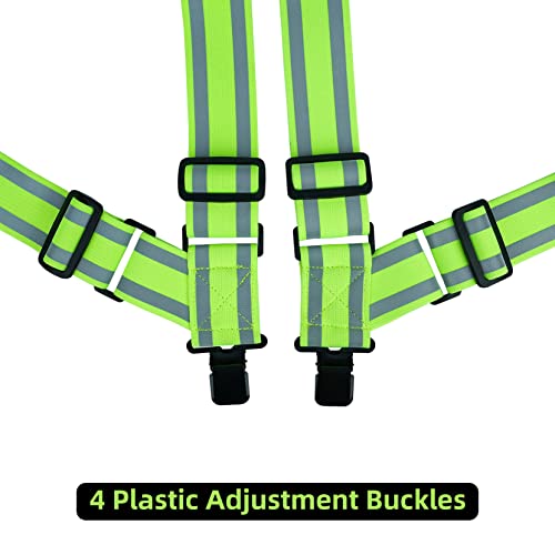 MELOTOUGH Electrician Tool Pouch Tool Belt Pouches with Belt Clip, Electrical Tape Chain, Multiple Pockets Tool Organizer, Reflective Safety Side Clip Suspenders with Hi Viz Reflective Strip