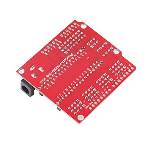 Hailege 3pcs Nano IO Shield UNO R3 IO Shield I/O Expansion Card Added DC Power Meets Large Current Required for IO Shield UNO Nano