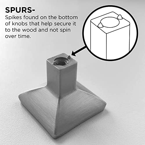 Hickory Hardware 10 Pack Solid Core Kitchen Cabinet Knobs, Luxury Cabinet and Dresser Knobs, Handle Pulls for Doors & Drawers, 2-3/8 Inch, Stainless Steel, Bar Pulls Collection