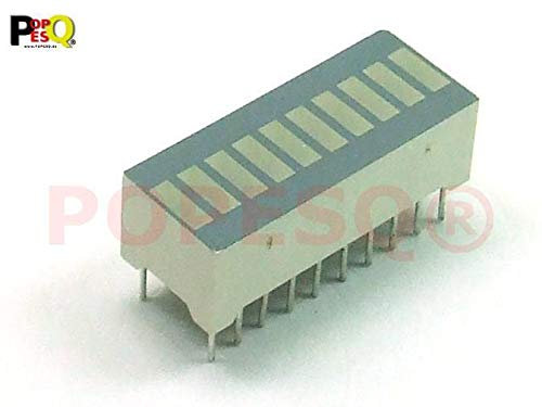 POPESQ 1 x Bar Indicator 10 LED Yellow #A205