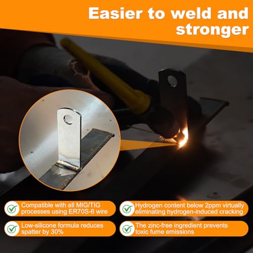 20 PCS Weld Tabs, Acid-Cleaned Steel Weld Tabs 2-3/5" Length x 1" Wide, 3/8" Hole Weld on tabs, No Rust Coating for Superior Welding, Professional Grade Weld on tabs 20 PCS