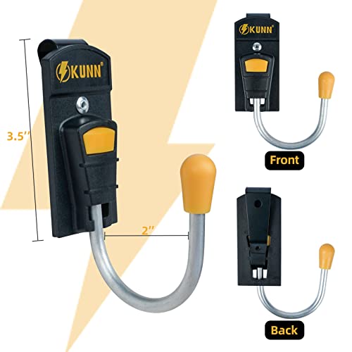 KUNN Tool Holster - Tool Belt Hook Cordless Drill Holder Single,Strong Clip,Tool Belt Accessories,2-Pack + Tool Pouch with Belt Clip, Utility Small Tool Organizer with Tape Measure Holder
