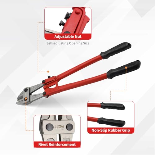 18 Inch CR-V Heavy Duty Bolt Cutters, Lock Cutter for Padlock 18 Inch