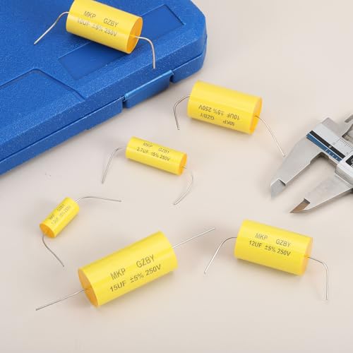sourcing map 4Pcs 6.8uf Frequency Divider Capacitor 250V 4