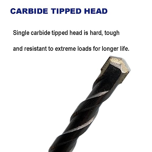 1-Inch x 12-Inch Carbide-Tipped SDS-Plus Rotary Hammer Drill Bit 1" x 12"