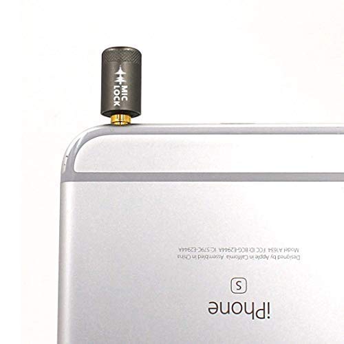 Mic-Lock 3.5mm for Headphone Port - Microphone Audio and Data Security - Privacy Protector for Laptops, Smartphones, Tablets, and Computers (Gray, Single Pack) 1 Pack Metallic