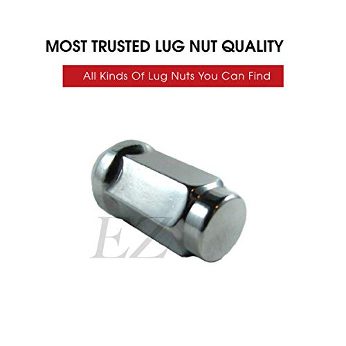 EZAccessory 20 Bulge Acorn Lug Nuts 5/8" Thread Size 13/16" Hex Chrome