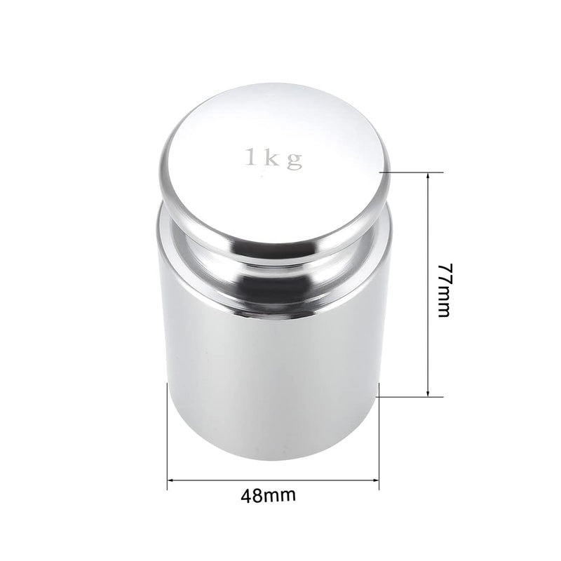 sourcing map gram calibration weight M1 precision steel chrome-plated for digital scales 1kg