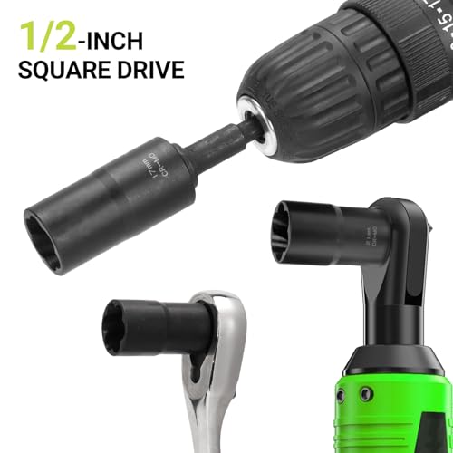 Lug Nut Extractor Twist Socket Set, 13PCS Wheel Lock Removal Kit
