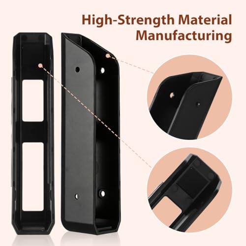 Wall Mount for Scales Bathroom Scale Holder 1 Pair Made of Acrylic Self-Adhesive or for Drilling Space Saving Wall Mounting for Digital Bathroom Scales in the Bathroom Bedroom or Gym