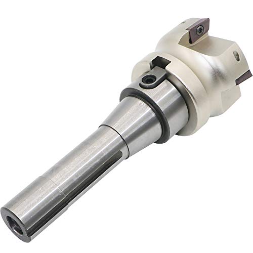 Face Milling Cutter Holder 90 Deg 400R 63-22+R8-FMB22-7/16+APMT1604 Hard Alloy Blade+8mm Spanner+T15 Spanner, Used for Fough Machining of The Workpiece on The Milling Machine.(2.48 inches in diameter) 400R 63-22 (2.48 Inch)