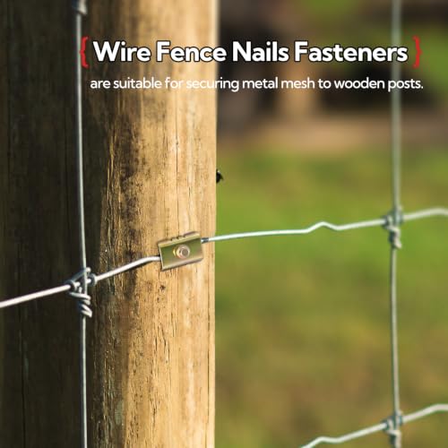 200Pcs 1.5" Nail Fastener,Reuse Galvanized Fence Staples