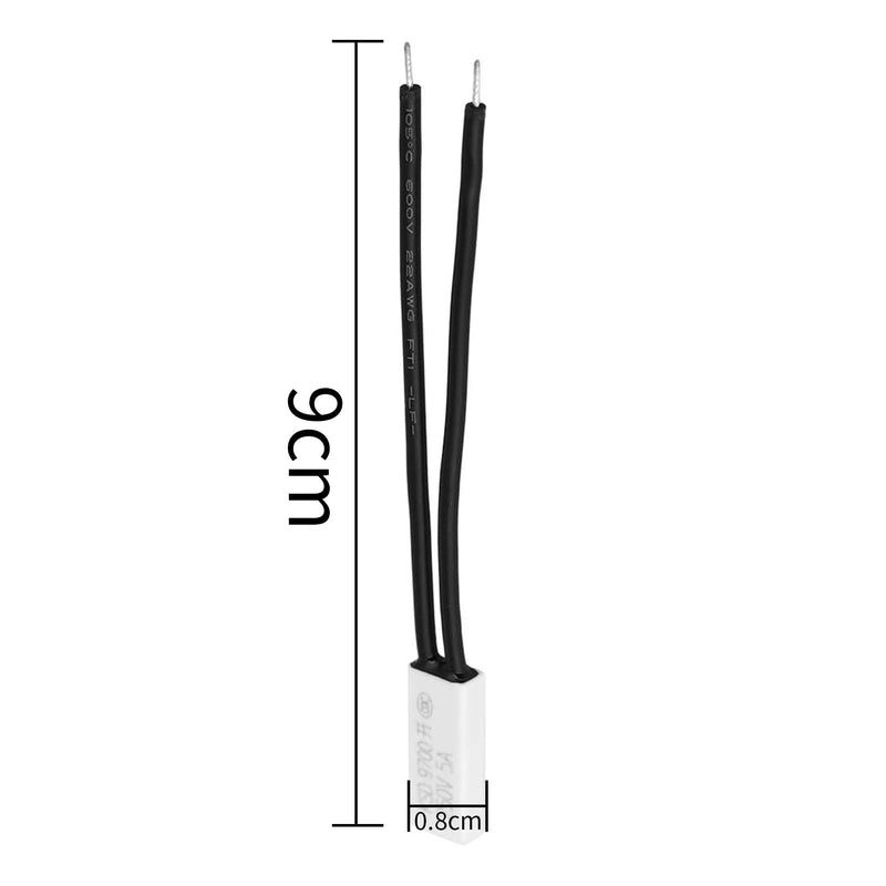 Fafeicy 40℃ KSD9700 Normally Open Temperature Controller, 250V 5A Thermal Protection Plastic Probe, for Temperature Control, Thermal Protection (40℃) 40℃