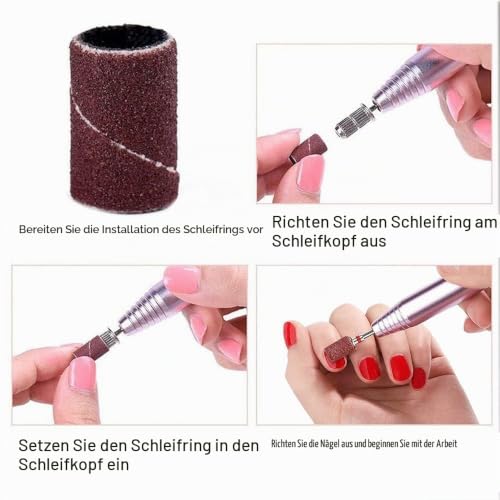 Sanding Sleeve Set for Dremel Sanding Attachments 80/120/180 Pack of 287 | Grit sanding drum with free box including 285 pieces sanding belt sleeves and 2 pieces sanding roller