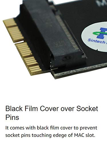 Sintech NGFF M.2 nVME SSD Adapter Card for Upgrade 2013-2015 Year Macs(Not Fit Early 2013 MacBook Pro)