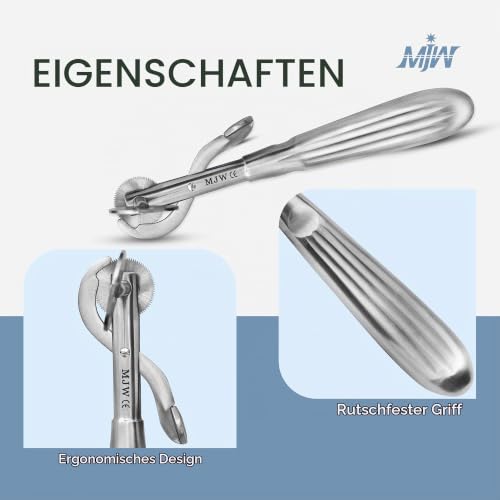 MJW Finger Ring Cutter with 2 Replacement Blades - Stainless Steel Emergency Jewelry Cutting Tool, Ideal First Aid Instrument, EMT Ring Remover Tool with Finger Guard
