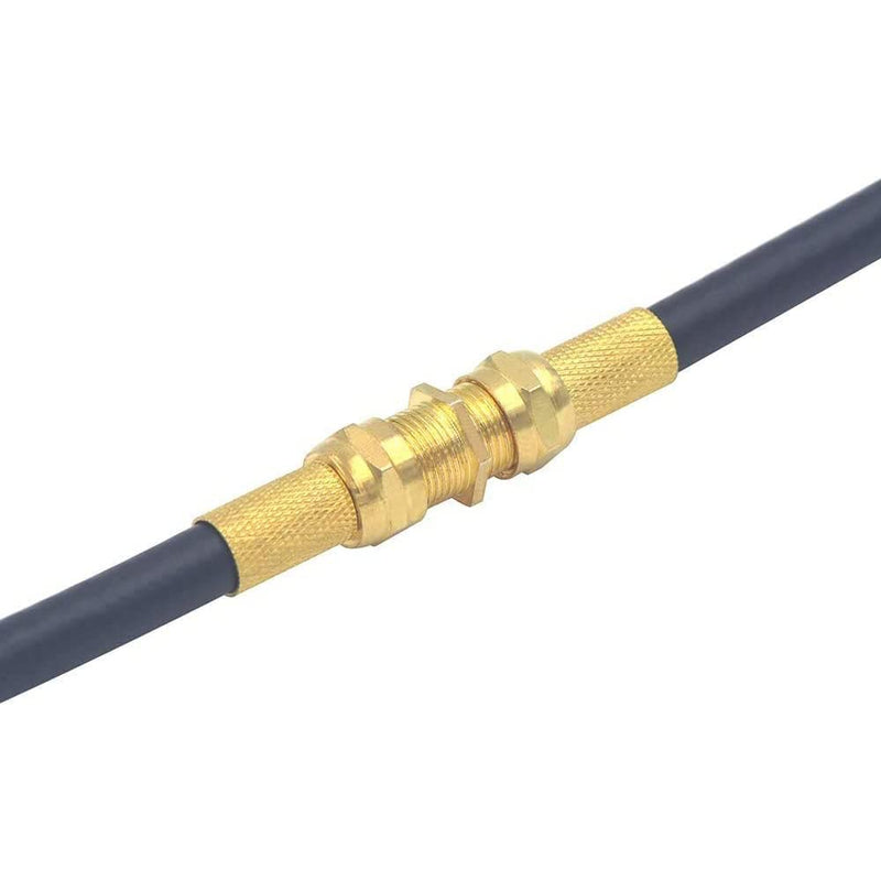 VCE Coaxial Cable Connector 10 Pack, Gold-Plated Coax Female to Female Connector for RG6/RG59 Coaxial Cable Extend