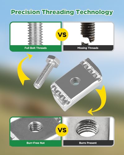 1/4"-20 Nylon Nut and Bolt & 1/2"-13 Nylon Channel Nut