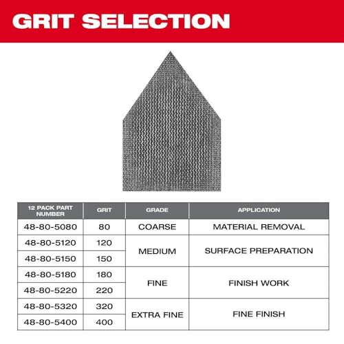 Milwaukee Sanding sheets with mesh structure for cordless point grinder M12 FDSS 13-piece 67 x 92 mm