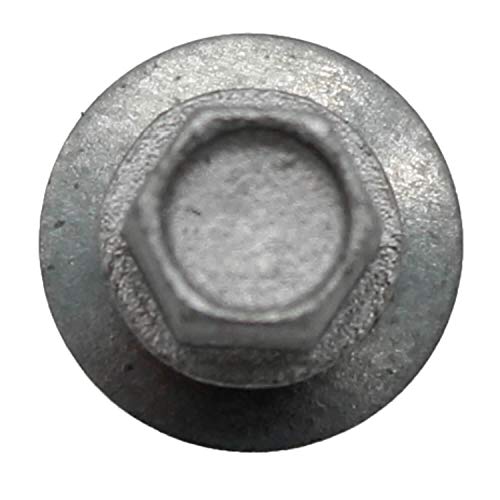14 x 1 NO Paint Metal Roofing Screws - Hex Washer Head- Self-Starting/Tapping - EPDM Washer. 1 x 250 Count Bag - 250 Screws 1"
