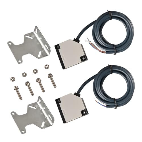 Heschen E3JK 5m Through-Beam AC DC 24-240V NC Photoelectric Sensor Switch Silver