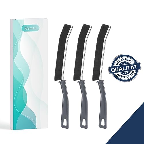 3 Pieces Joint Brush for Bathroom Scrubber with Hard Bristles Window Grooves Cleaning Brush Narrow Gap Cleaning Brush Multifunctional Brush 3 Stücke Black