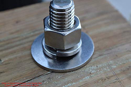 Bolt Dropper 1/2" Flat Washer, 1-1/4" Outside Diameter (100 Pack)- Choose Size, 18-8 (304) Stainless Steel and 3/8" Flat Finish 7/8" OD (100pc)