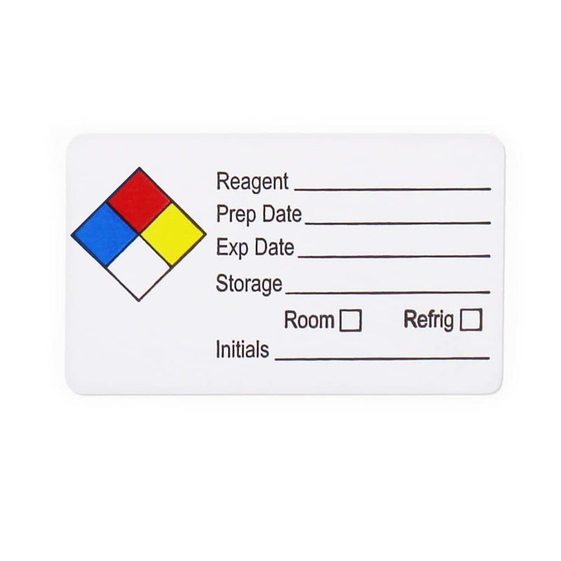 ChromaLabel HMIG Safety Labels: Reagent Write-in, 1.5 x 2.5, 250/ROLL