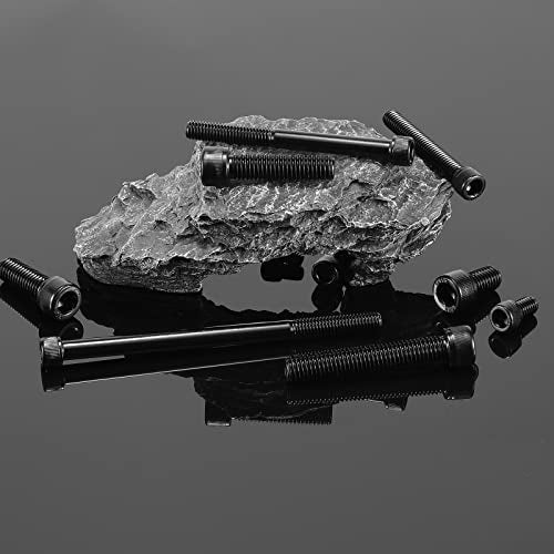 1/2-13 x 4 Socket Head Cap Screws Bolts, 20Pcs 304 Stainless Steel 18-8, Allen Socket Hex Drive, Full Thread, Black Oxide by SG TZH(with Hex Spanner) 20 1/2-13 x 4"