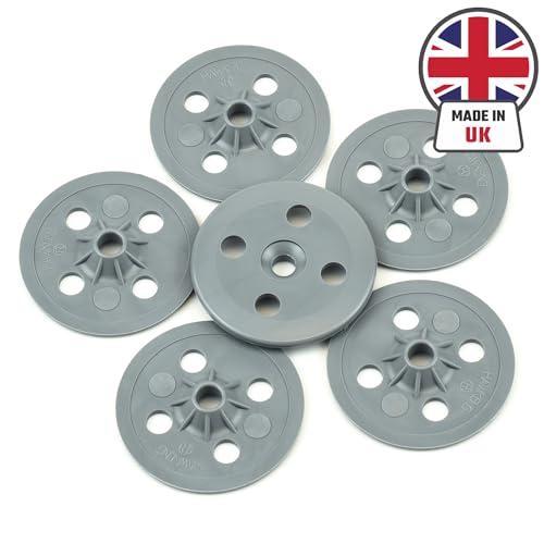 Plasterboard/Insulation Fixing Washers, 35mm Nylon, Non Rust - 500PCS Designed and Made in the UK 500