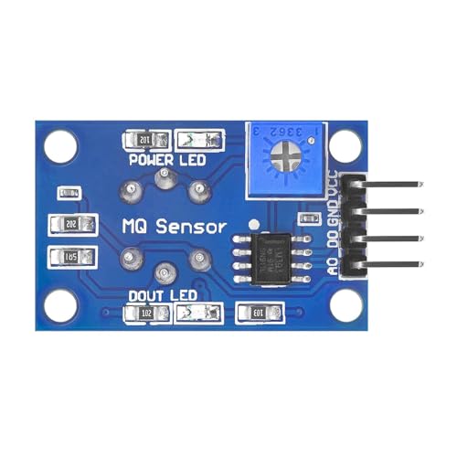 MQ-2 Gas Sensor Module Smoke Sensor Arduino Air Quality Pack of 5 | Gas detection for LPG methane smoke and DIY electronics projects with microcontroller