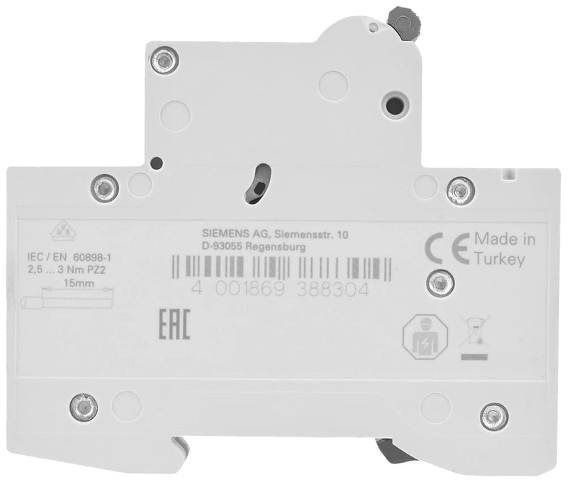 Miniature circuit breaker 5SL6116-6 from Siemens, 6 kA, 1-pole, B-16 1 pack of B16