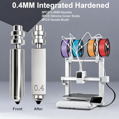 Pulchra 3PK 0.4mm Hardened Steel Hotend Kit for Anycubic Kobra X