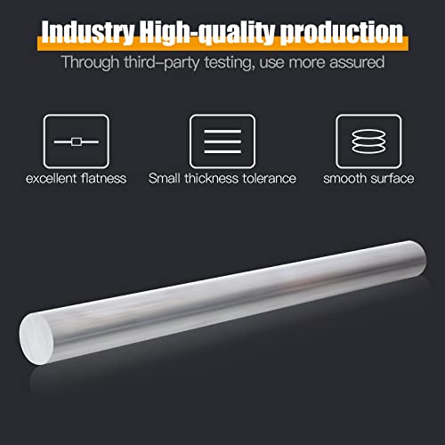 4 Pcs 1 Inch Diameter Round Aluminum BAR,Long 13" 6061 Aluminum Round Bar,T6511 Solid New Mill Stock 4