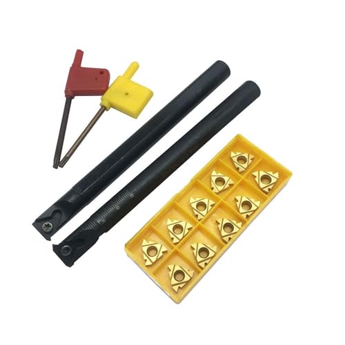 SNR0013M16 + SNL0013M16 Internal and External Tap Rotary Tool Holder with 5pcs 16IR AG60 + 5pcs 16ER AG60 Threading Inserts