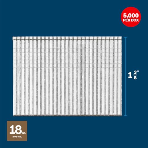 Bosch GNH18G137GV 1-3/8 In. x 18ga Brad Nails (5000 Per Box)