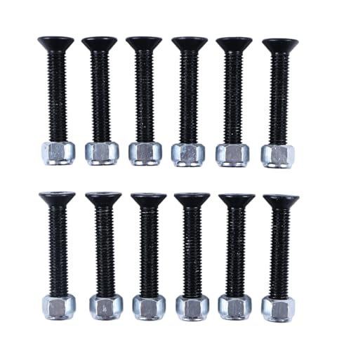 12PCS 1/2 X 3” Knife Blade Bolts Fastener Nuts 900-4900-27 900-4900-88 Compatible with Bandit Brush Wood Chippers