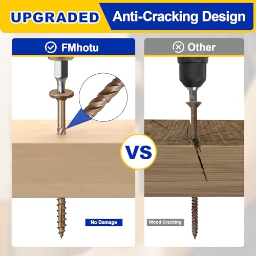 #14 x 4-1/2 Inch Wood Structural Lag Screws #14 x 4-1/2" Brown 50