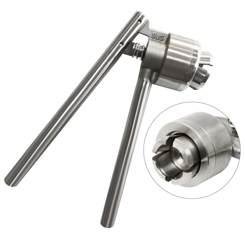 YaeTek 20mm Vial Manual Crimper Hand Sealing Machine + 10 x 10ml Vials & Stopper&Caps - Crimper Medical/Bottle Cap Crimping Tool/Antibiotics Bottle Capper Machine/Hand held Capping Machine