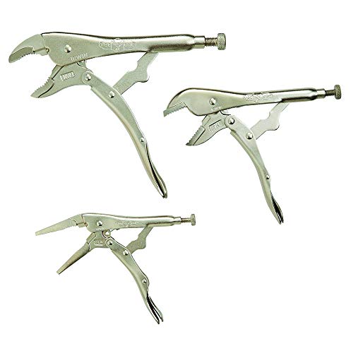 IRWIN VISE-GRIP Pliers Set, Locking Pliers, 3-Piece (323S), Silver One Size