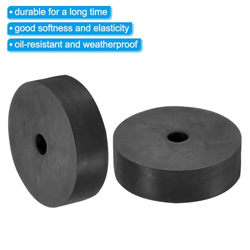 PATIKIL Multi Purpose Rubber Spacer, 8 Pcs 2.8"OD 0.47"ID 0.8"Thickness Neoprene Round Anti-Vibration Isolation Pads Isolator Rubber Bushings Spacer Washer for HVAC Bolts Car Accessories 2.8"OD 0.5"ID 0.8"Thickness