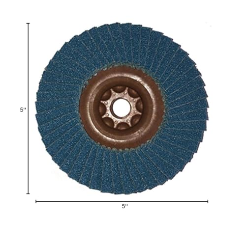 Plantex® Weld-Ex Flap Disc- 80 grit, 5" Diameter 80 Grit, 5"