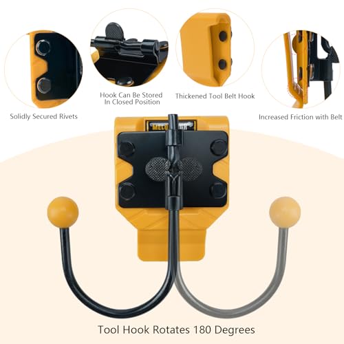 MELOTOUGH Right Handed Impact Holster 3-in-1 Drill Holster Combo with Magnetic Wristband, Tool Belt Hook