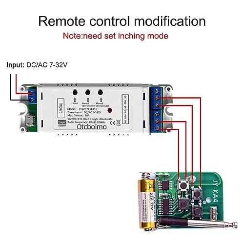 WiFi Electric Linear Actuator Controller, 2 Channel DC12V 24V