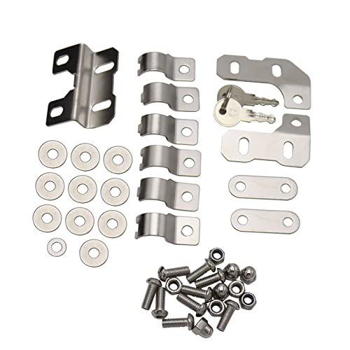 Shkalacar Motorcycle Tool Box, Waterproof Side Box Tail Toolbox Bracket Box with PP, Compatible wit BMW R1200GS LC & Adventure 20008-2018,R1250GS 2019+, TRK502 2016-2019