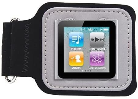 SOO Suede Armband for Apple iPod Nano 6 Generation & iPod Shuffle 1st 2nd 3rd 4th 6th Generation Models A1373 A1271 A1204 A1112 A1051