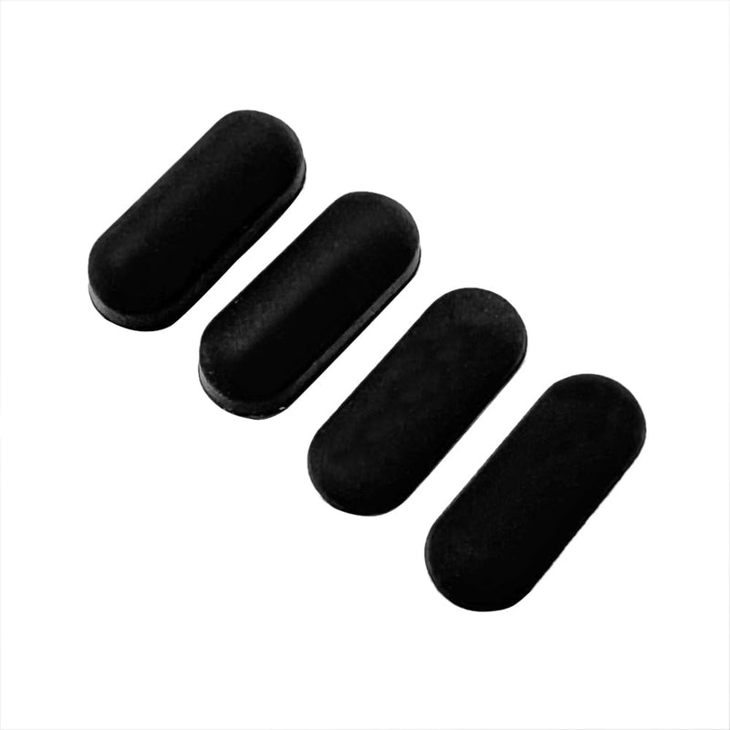 4pcs Laptop Bottom Rear Cover Rubber Foot Mat Replacement for Dell Precision 3540 3541 3542 3550 3551 / Latitude 5500 5501 5502 5505 5509 5510 5511 Bottom Cover Rubber Feet Strips (Black)